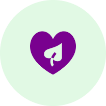 Group 170 A purple heart with a musical note inside of it.