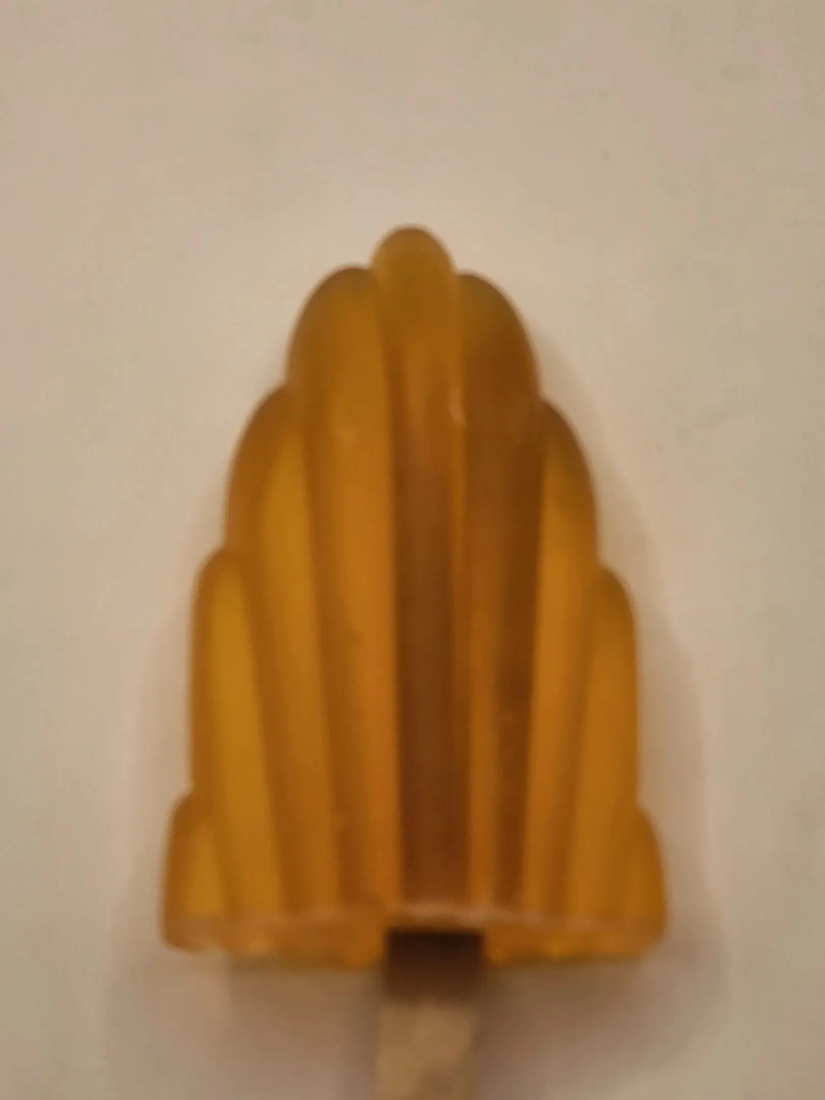 A close up of the top of an object