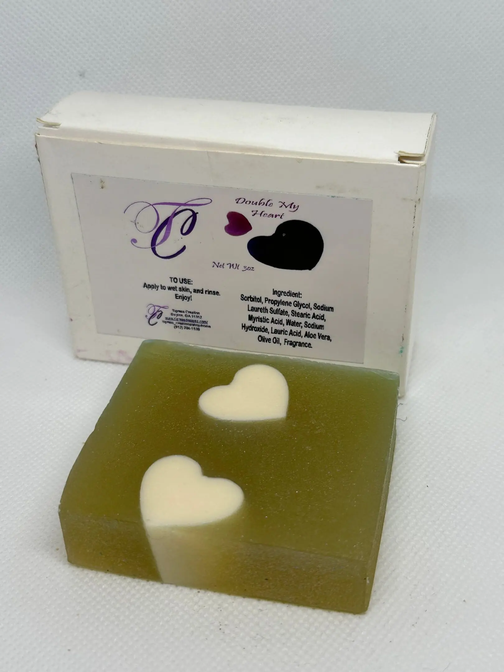 A soap that is sitting on the box